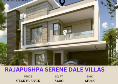 RAJAPUSHPA SERENE DALE VILLA SALE